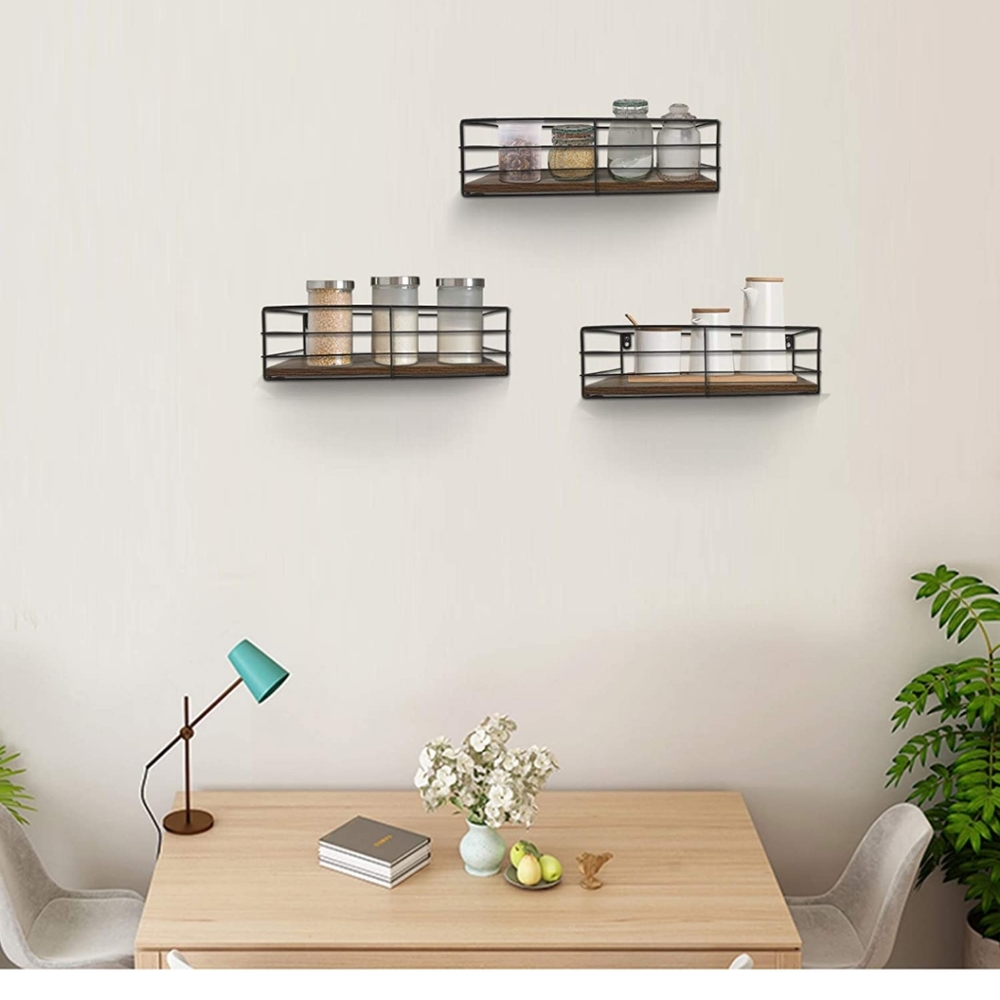 ⛔SOLD⛔ Set of 3 Floating Rail Shelves